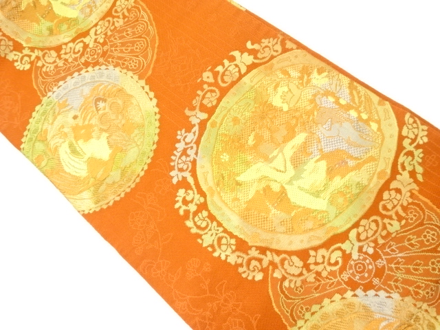 JAPANESE KIMONO / NAGOYA OBI / WOVEN PEOPLE IN THE PASST 
